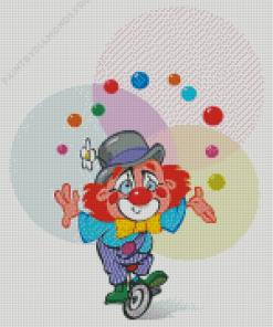 Clown The Juggler Diamond Painting