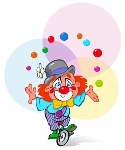 Clown The Juggler Diamond Painting