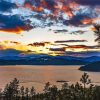 Coeur Dalene Lake At Sunset Diamond Painting