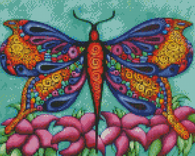 Colorful Whimsical Butterfly Diamond Painting