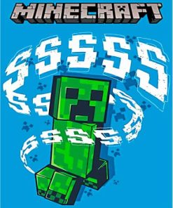 Creeper Minecraft Game Diamond Painting