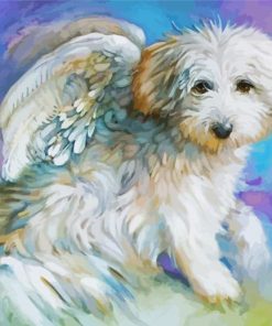 Cute Dog Angel Diamond Painting