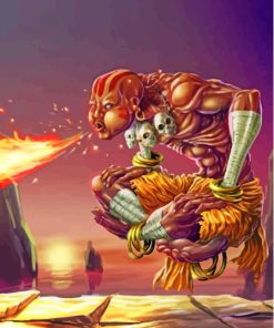 Dhalsim Diamond Painting