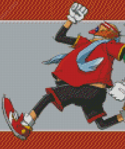 Doctor Eggman Running Art Diamond Painting