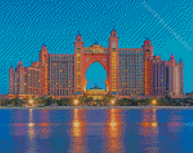 Dubai Atlantis Hotel Diamond Painting