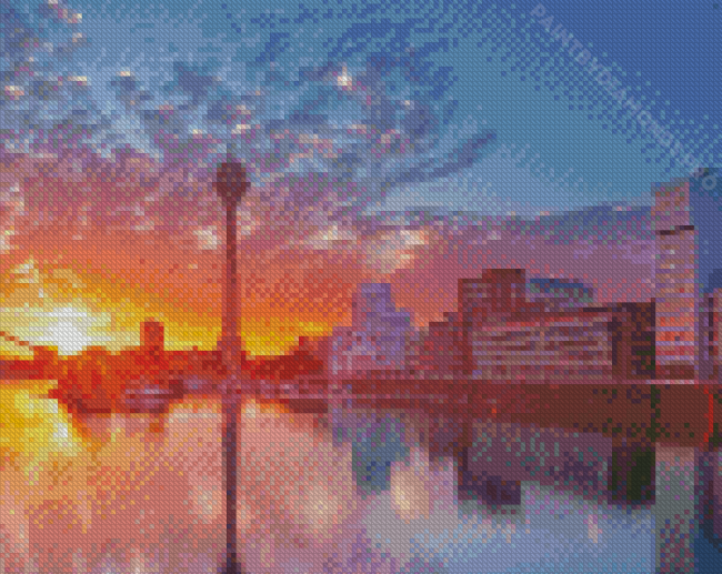 Dusseldorf Sunset Diamond Painting