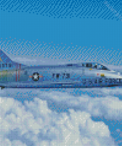 F100 Super Sabre Jet Diamond Painting