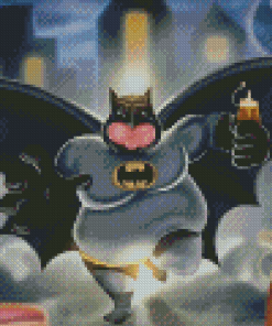 Fat Batman Hero Diamond Painting