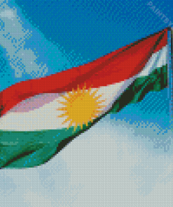 Flag Of Kurdistan Diamond Painting