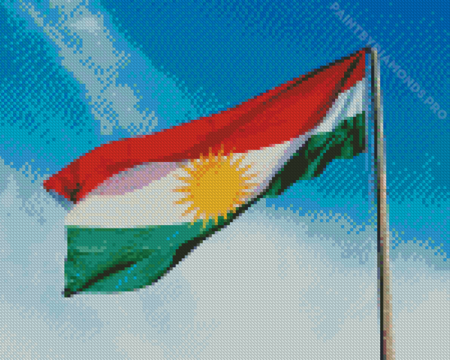 Flag Of Kurdistan Diamond Painting