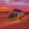 Ford Raptor In Desert Diamond Painting