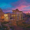 Forum Rome Museum At Sunset Diamond Painting