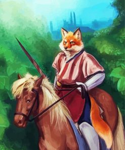 Fox And Horse Diamond Painting