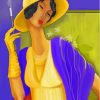 Girl In Yellow Hat Diamond Painting