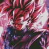 Goku Rose Black Diamond Painting