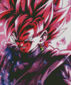 Goku Rose Black Diamond Painting