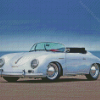 Grey Porsche 356 Car Diamond Painting