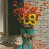 Gumboots And Sunflowers Diamond Painting