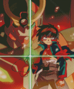 Gurren Lagann Anime Character Diamond Painting