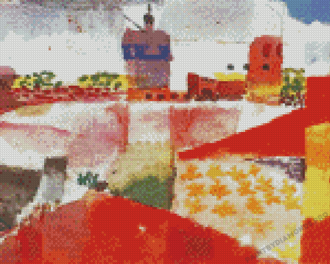 Hammamet With Mosque Paul Klee Diamond Painting