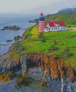 Head Lighthouse In Lubec Maine Diamond Painting