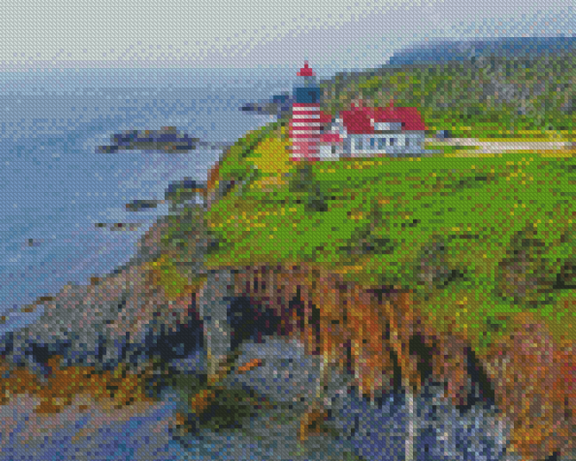 Head Lighthouse In Lubec Maine Diamond Painting