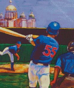 Home Run Baseball Players Diamond Painting