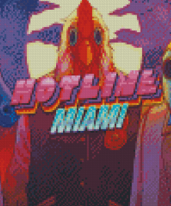 Hotline Miami Characters Diamond Painting