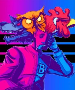 Hotline Miami Game Art Diamond Painting