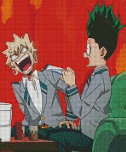 Izuku And Bakugo Mha Anime Diamond Painting