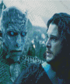 Jon Snow And Night King Diamond Painting