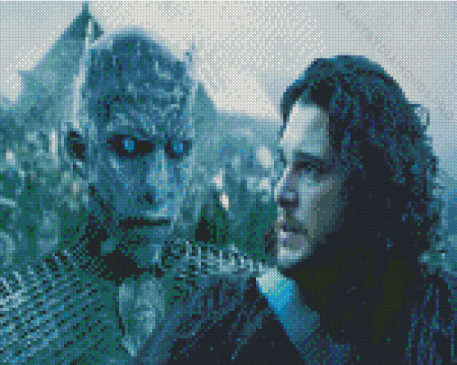 Jon Snow And Night King Diamond Painting