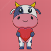 Kawaii Cow Diamond Painting