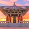 Korean Bell With Sunset Diamond Painting