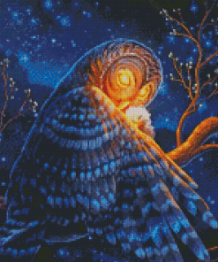 Light Magic Owl Diamond Painting