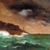 Lighthouse At Dusk By Alfred Stevens Diamond Painting