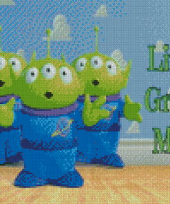 Little Green Men Poster Diamond Painting