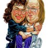 Lou And Andy Caricature Diamond Painting