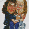 Lou And Andy Caricature Diamond Painting