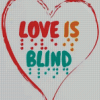 Love Is Blind Colorful Quote Diamond Painting