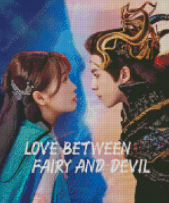 Love Between Fairy And Devil Poster Diamond Painting