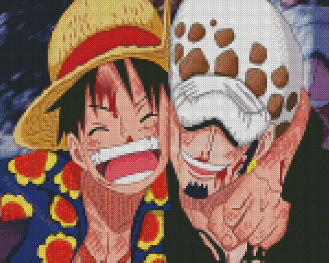 Luffy Law Diamond Painting