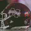 MSU Bulldogs Football Helmet Diamond Painting