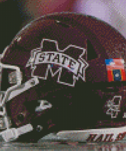 MSU Bulldogs Football Helmet Diamond Painting