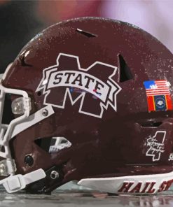 MSU Bulldogs Football Helmet Diamond Painting