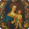 Madonna And Child In A Garland Jan Brueghel Diamond Painting