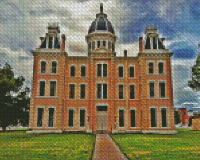 Marfa Courthouse Texas Diamond Painting