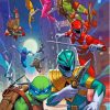 Mighty Morphin Power Rangers Cartoon Diamond Painting