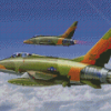 Military F100 Super Sabre Diamond Painting