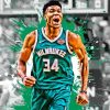 Milwaukee Bucks Player Diamond Painting